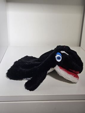 Vintage Seaworld Shamu Orca Whale Hand Puppet